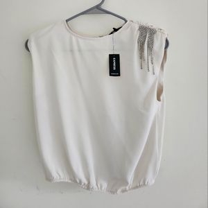 Express rhinestones top